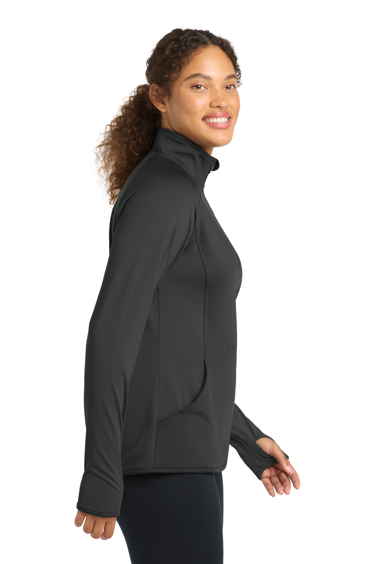 LST850 Sport-Tek® Women's Sport-Wick® Stretch 1/4-Zip Pullover