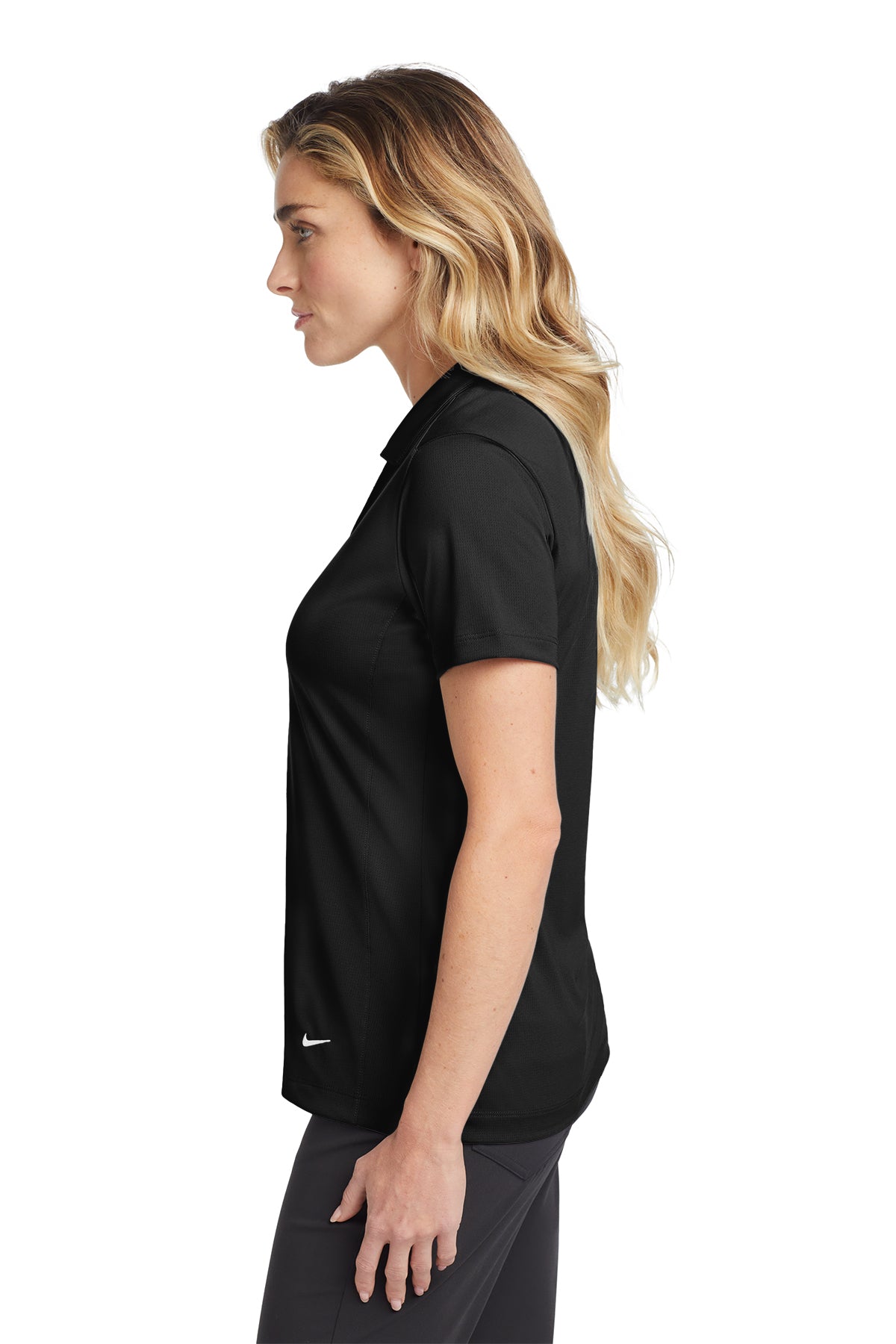 637165 Nike Women's Dri-FIT Vertical Mesh Polo