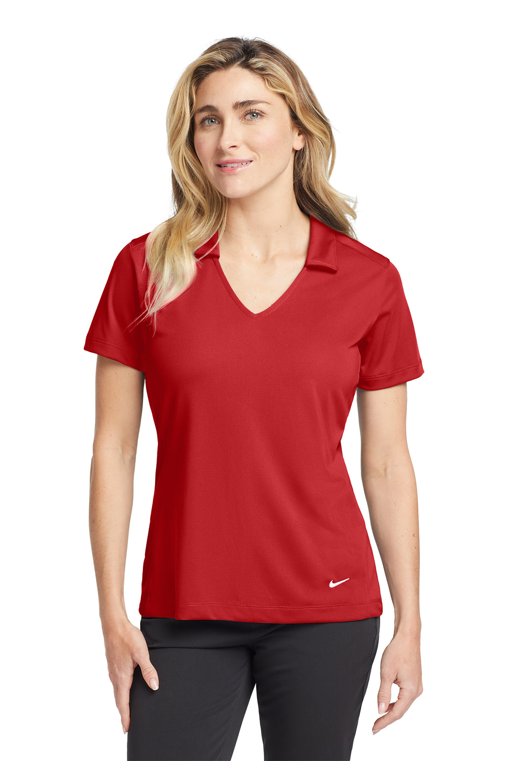 637165 Nike Women's Dri-FIT Vertical Mesh Polo