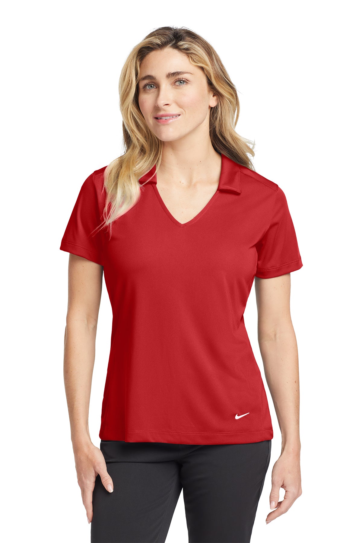 637165 Nike Women's Dri-FIT Vertical Mesh Polo