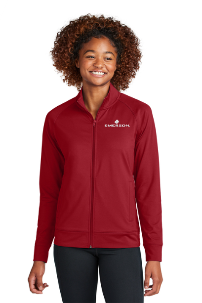 LST857 Sport-Tek® Women's Sport-Wick® Stretch Full-Zip Cadet Jacket